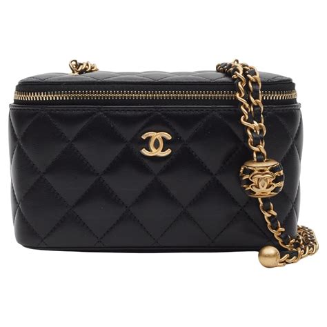 vanity leather handbag chanel|chanel vanity case 2022.